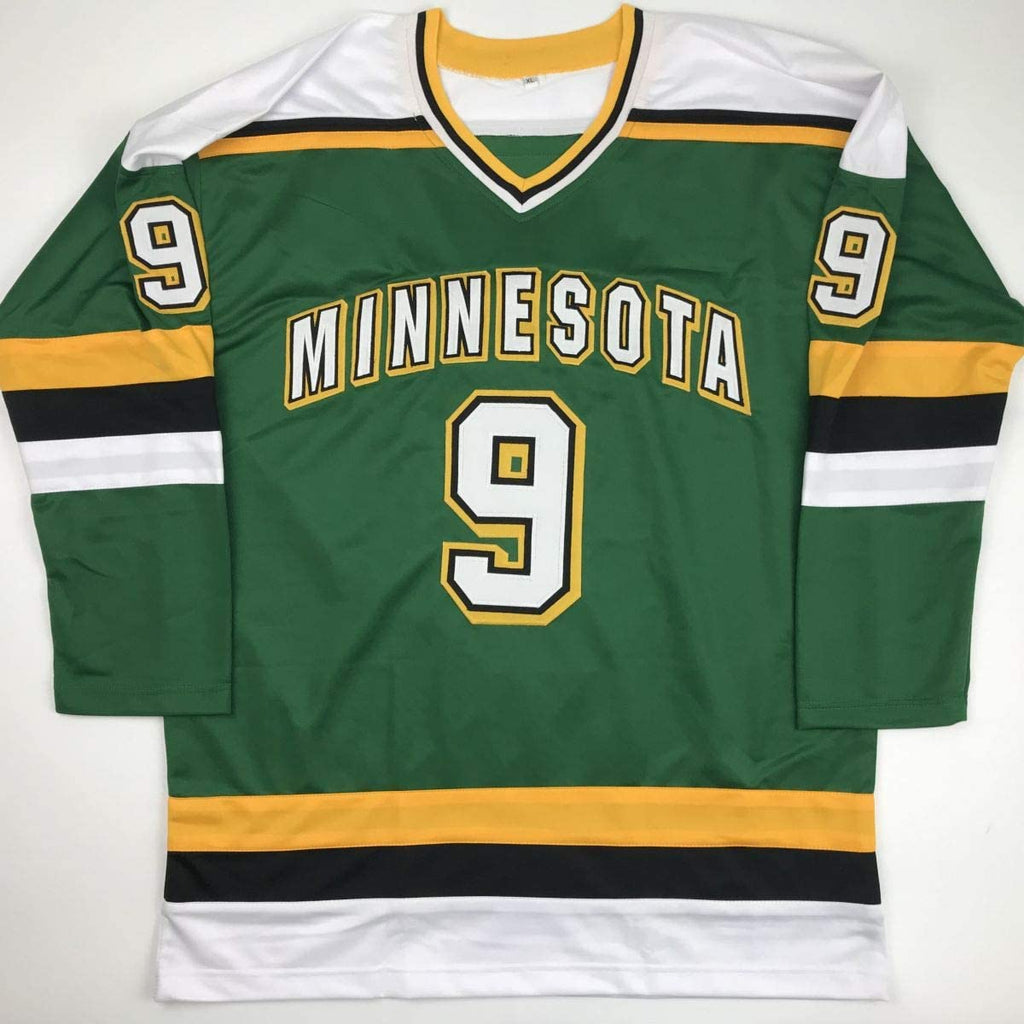 Autographed/Signed Mike Modano Minnesota Green Hockey Jersey Beckett BAS COA