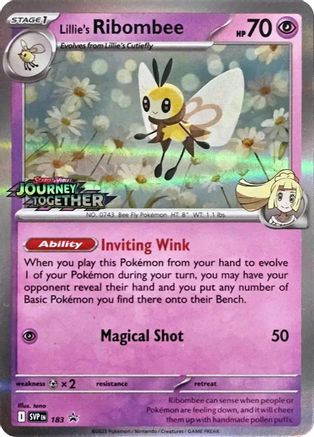 Lillie's Ribombee (Prerelease) 183 - SV Scarlet & Violet Promo Cards Holofoil