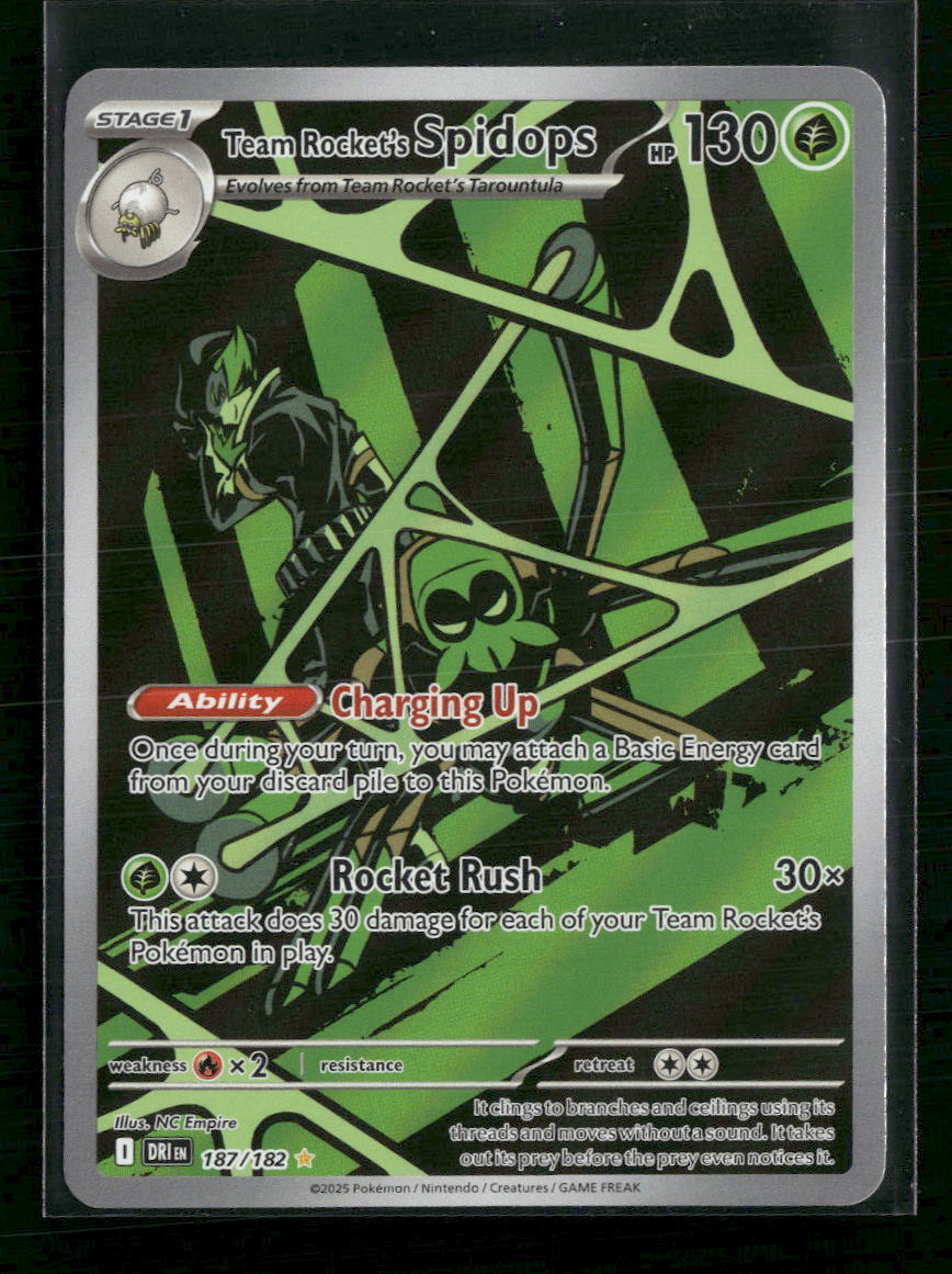 SV10: Destined Rivals Team Rocket's Spidops #187/182