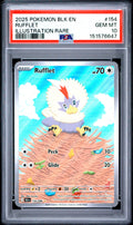 2025 Pokemon Blk En-Black Bolt Illustration Rare Rufflet 10 PSA #154