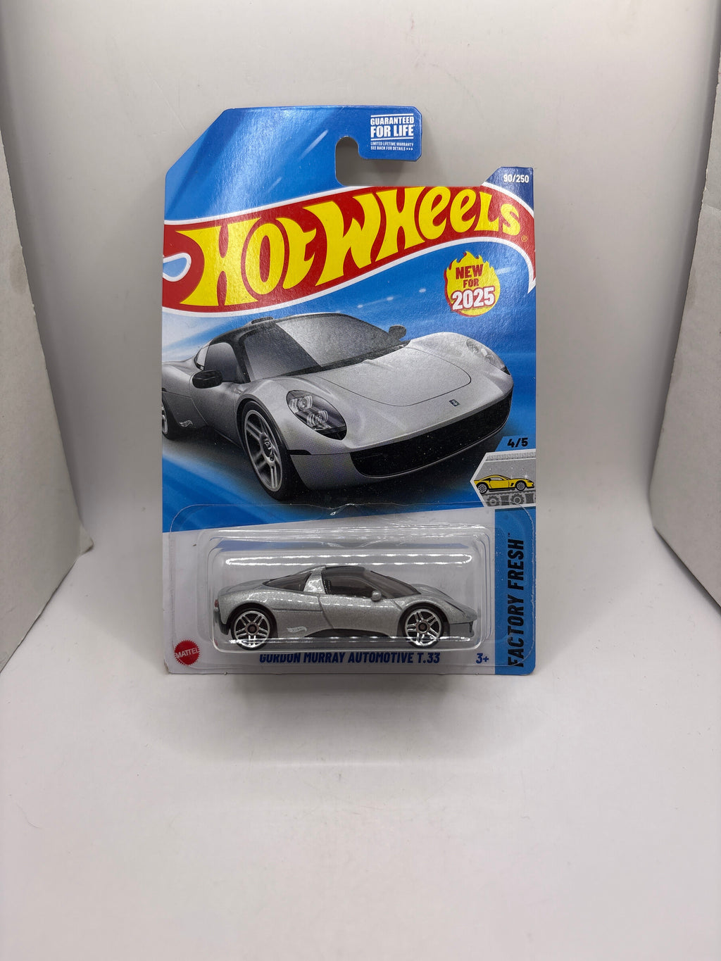 Hot Wheels Gordon Murray Automotive T.33 Diecast silver