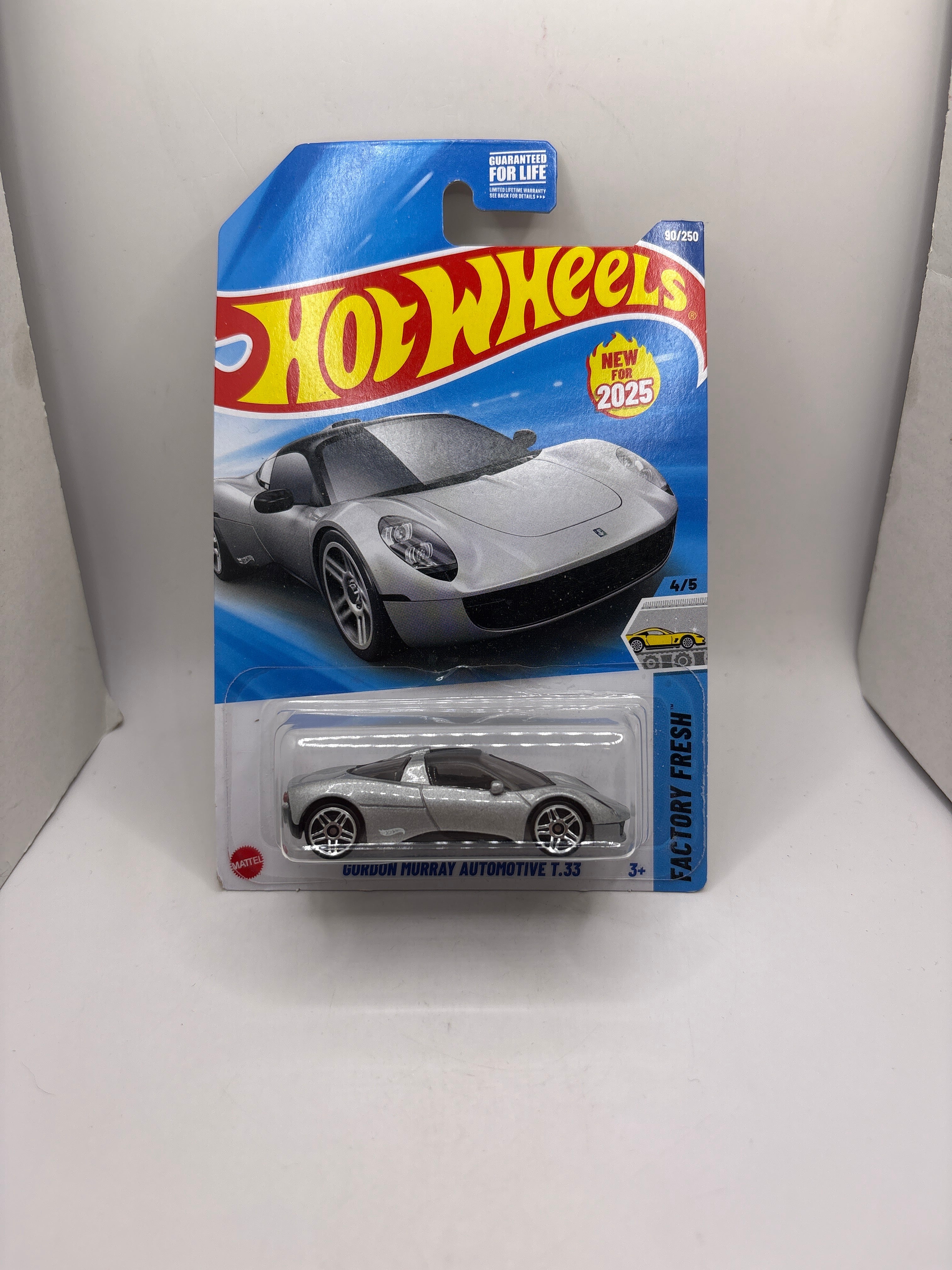 Hot Wheels Gordon Murray Automotive T.33 Diecast silver