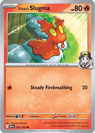 Ethan's Slugma 035 - SV10 Destined Rivals Reverse Holofoil