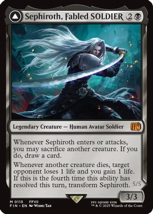 Sephiroth, Fabled SOLDIER // Sephiroth, One-Winged Angel (FIN-115) - FINAL FANTASY