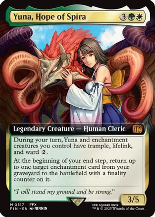 Yuna, Hope of Spira (FIN-517) - FINAL FANTASY: (Extended Art) Foil