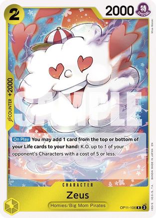 Zeus (OP11-106) - A Fist of Divine Speed Foil