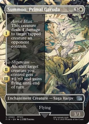 Summon: Primal Garuda (FIN-360) - FINAL FANTASY: (enchantment) (Borderless)