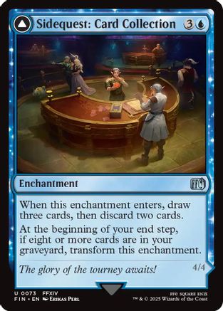 Sidequest: Card Collection // Magicked Card (FIN-073) - FINAL FANTASY: (enchantment)