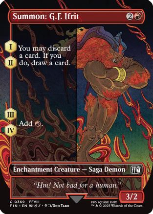 Summon: G.F. Ifrit (FIN-369) - FINAL FANTASY: (enchantment) (Borderless)