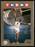 2008-09 Topps Gold Border Julius Erving #/2008 #194