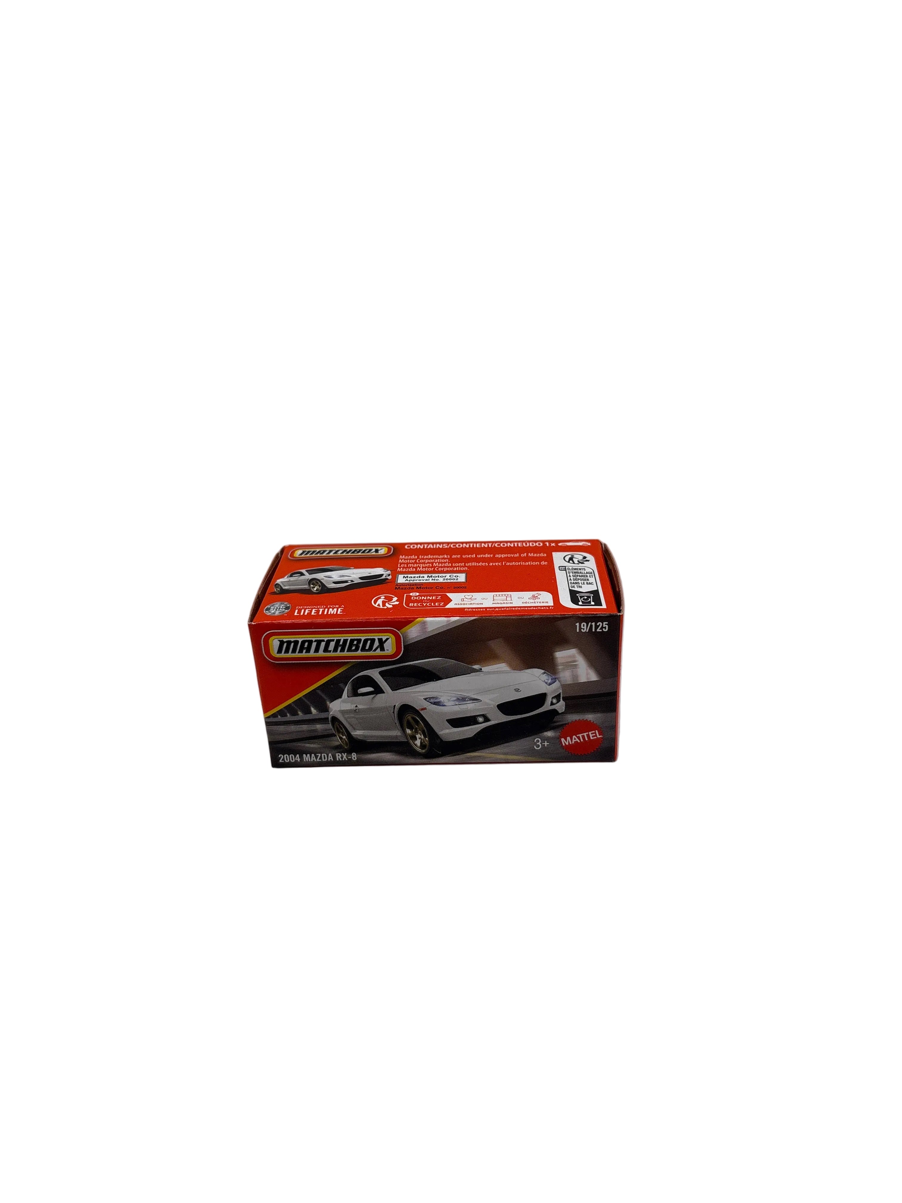 Matchbox 2004 Mazda RX-8 Diecast white