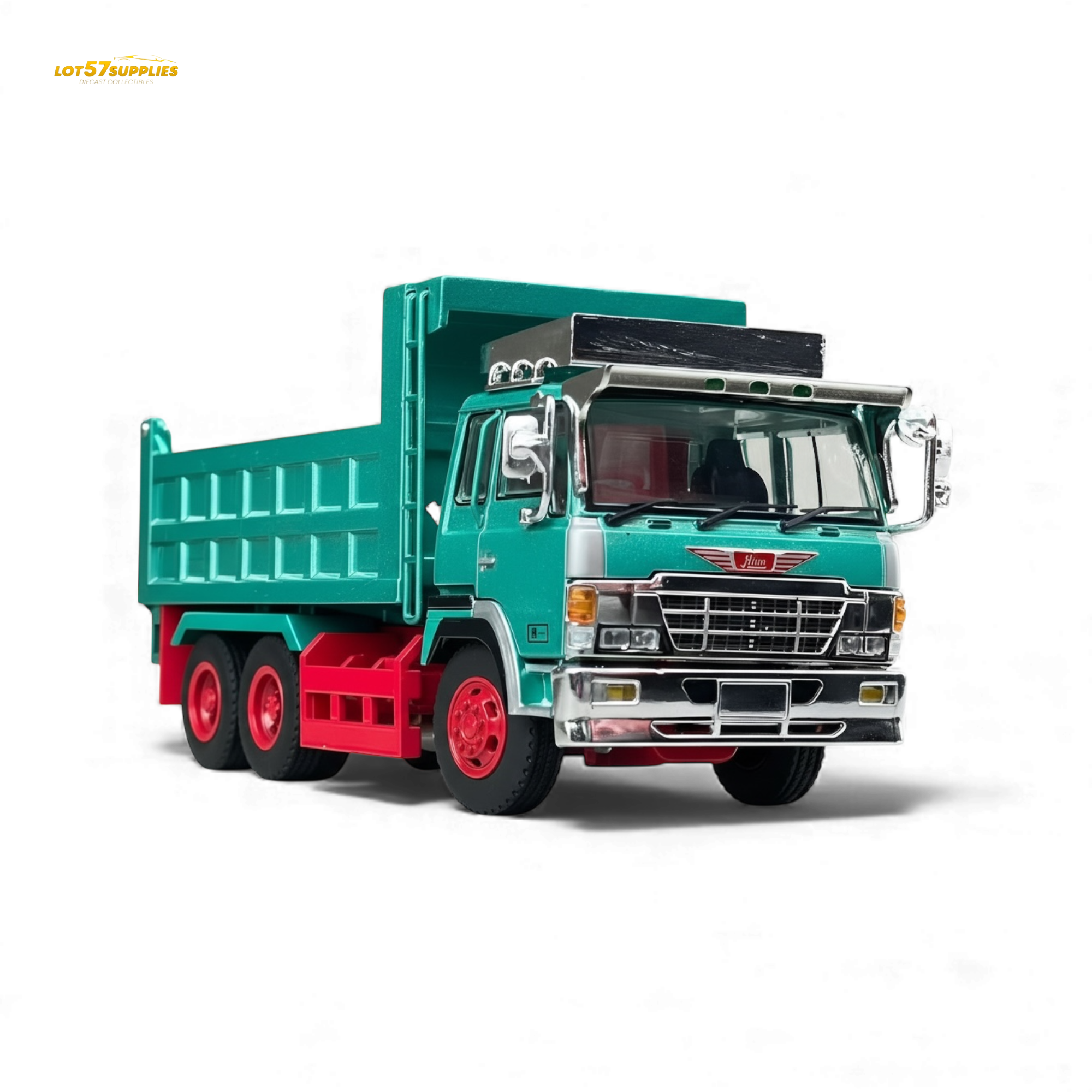(Pre-Order) DBGT Hino Super Dolphin Dump Truck Green 1:64