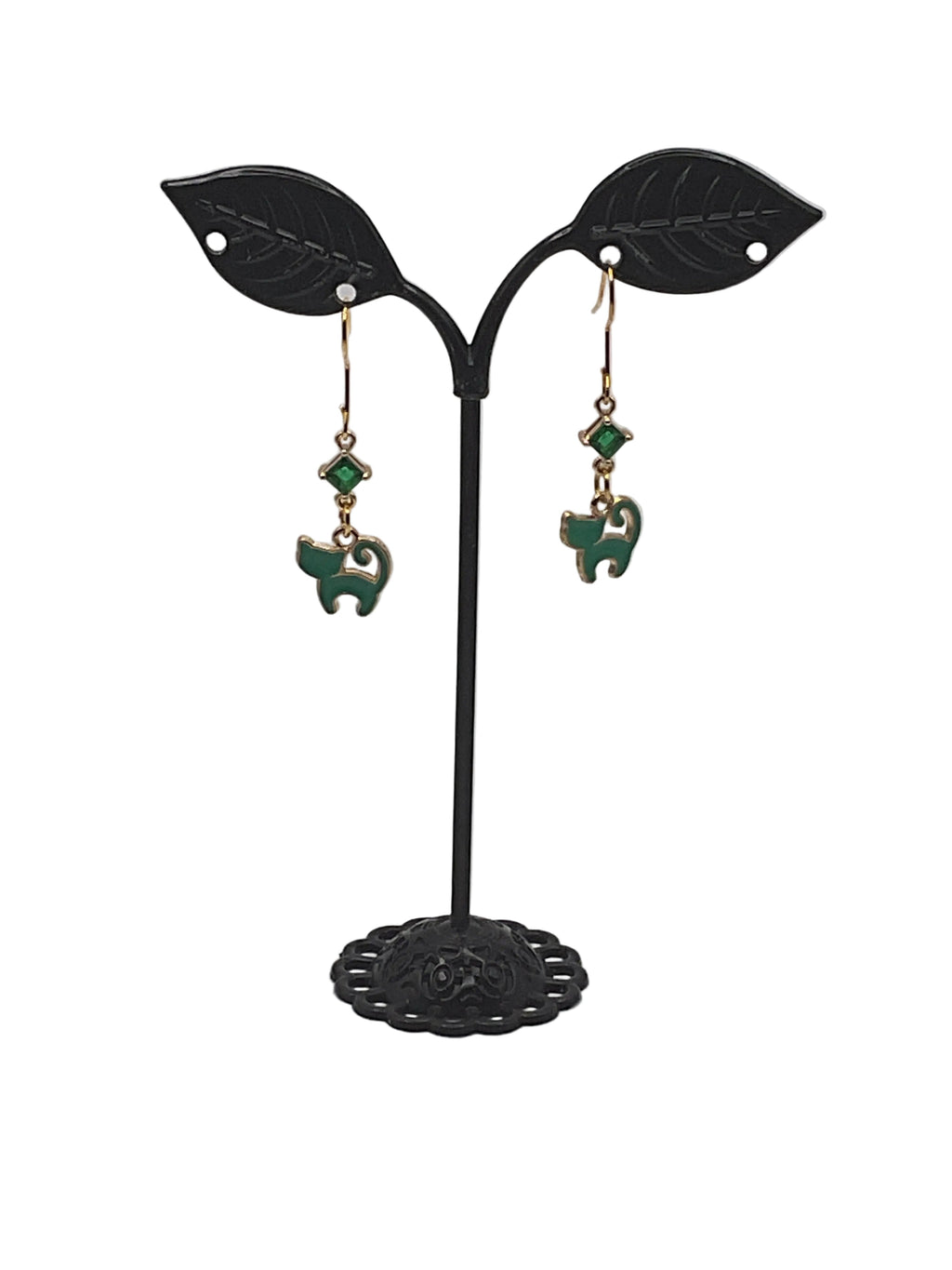 Kitties,Crosses  and Crystal  Earrings