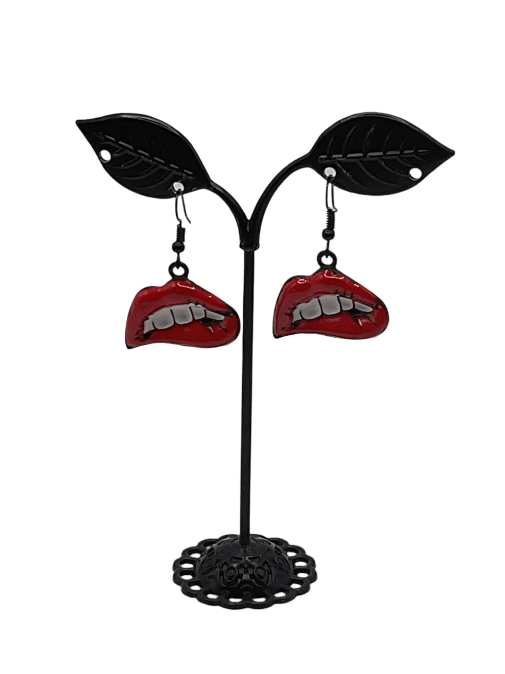 Red Lip Earrings