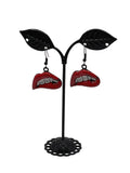 Red Lip Earrings