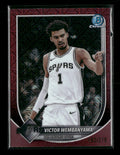 2025-26 Bowman Chrome Burgundy Mojo Refractors Victor Wembanyama #/275 #BCV-143