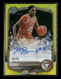 2025-26 Bowman Chrome Prospects Yellow Refractor Madison Booker #/75 #BCP-15