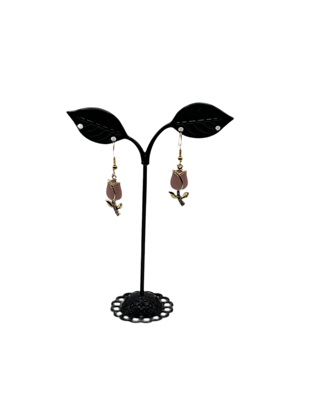 Pink Rose earrings