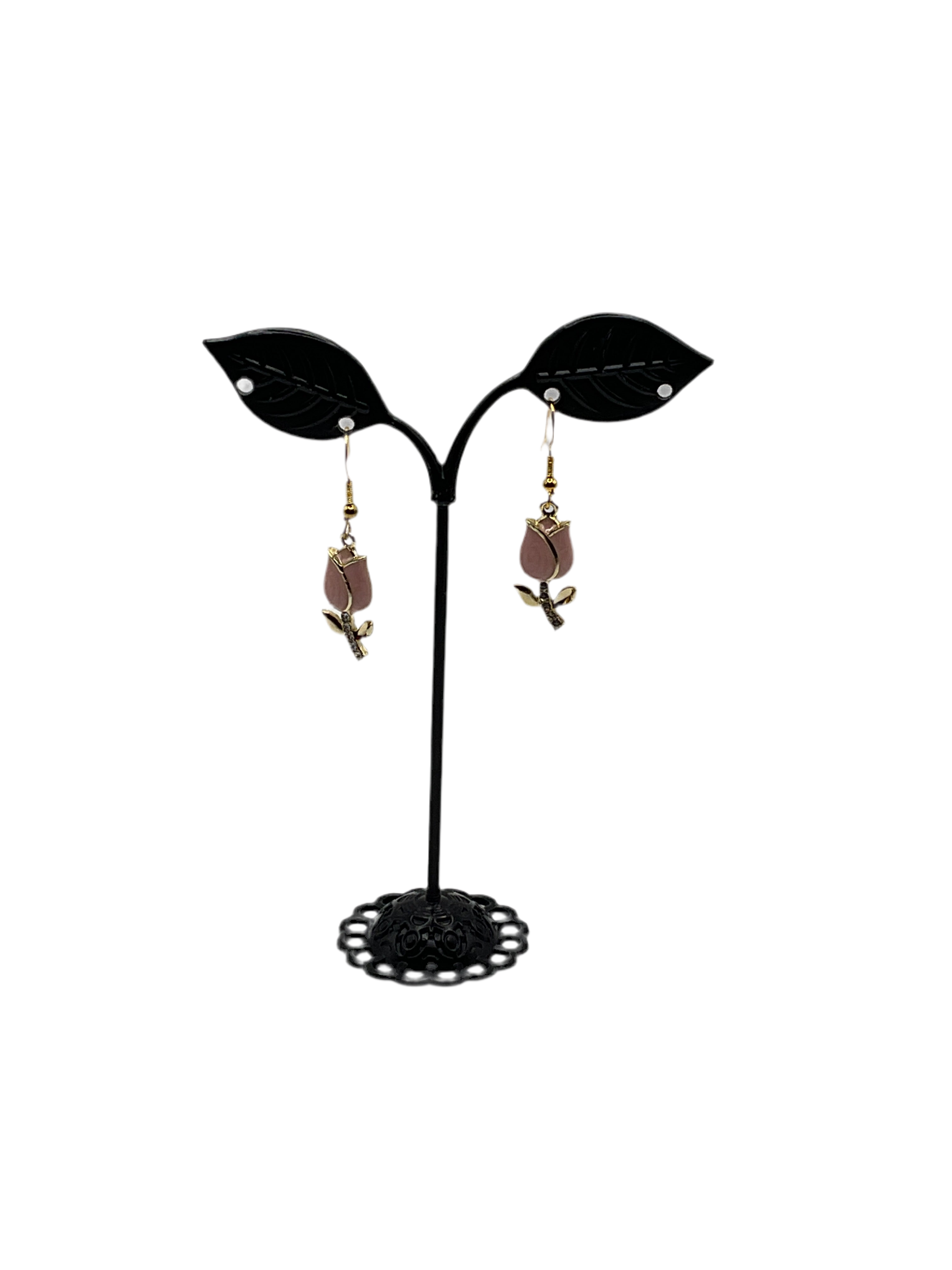 Pink Rose earrings