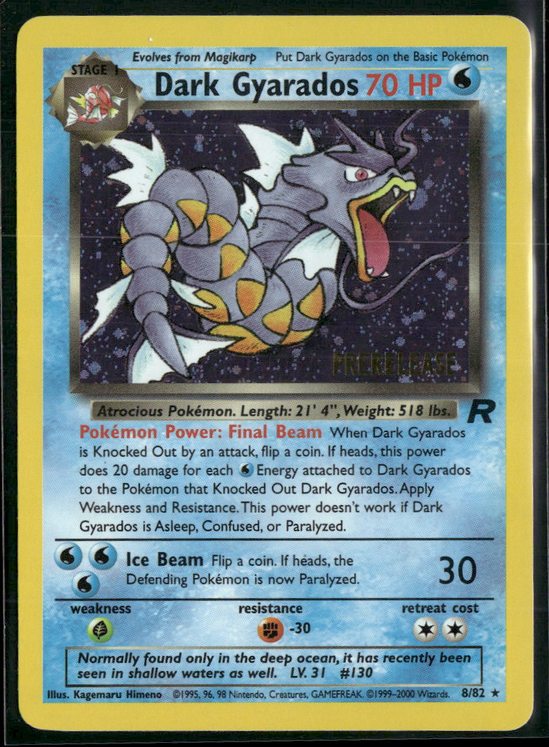 WoTC Promo Dark Gyarados (Prerelease) #08/82