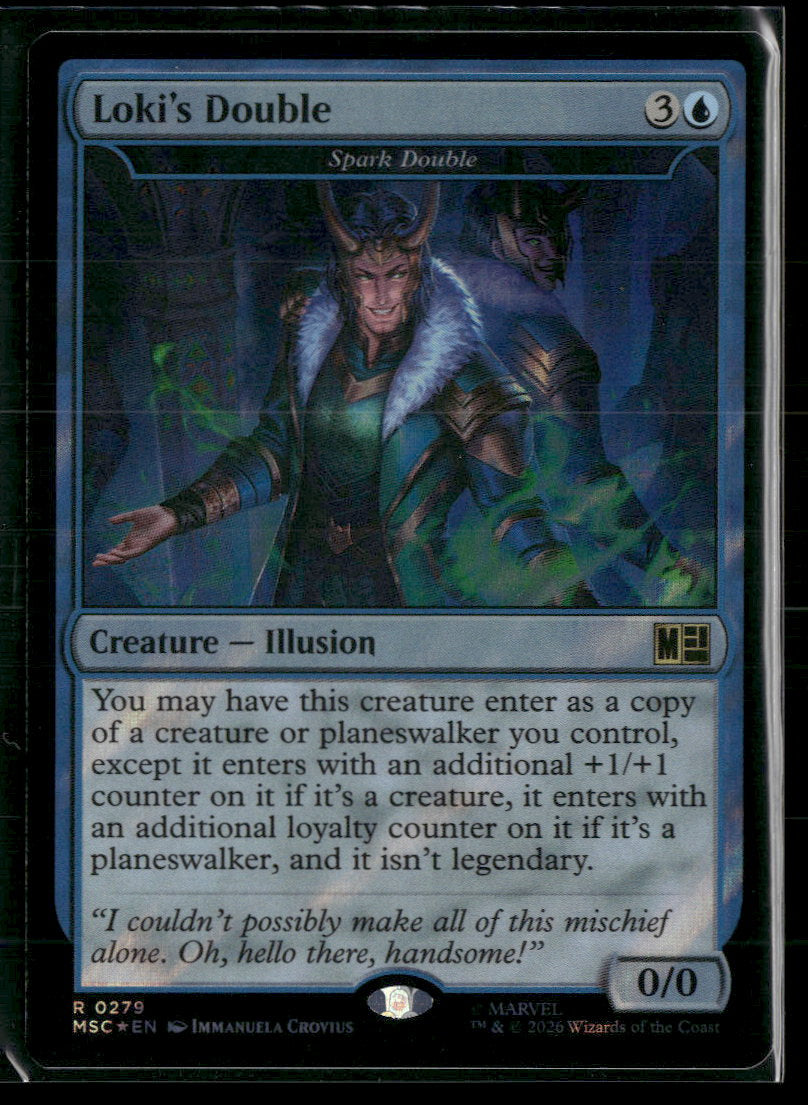 Loki's Double - Spark Double (Surge Foil) - Commander: Marvel Super Heroes (MSC)