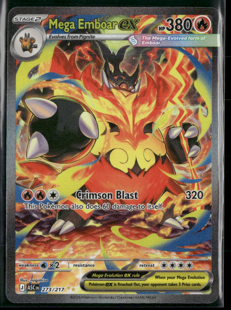ME: Ascended Heroes Mega Emboar ex #273/217