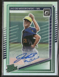 2025 Donruss Rated Prospects Optic Signatures Jacob Misiorowski Auto #128