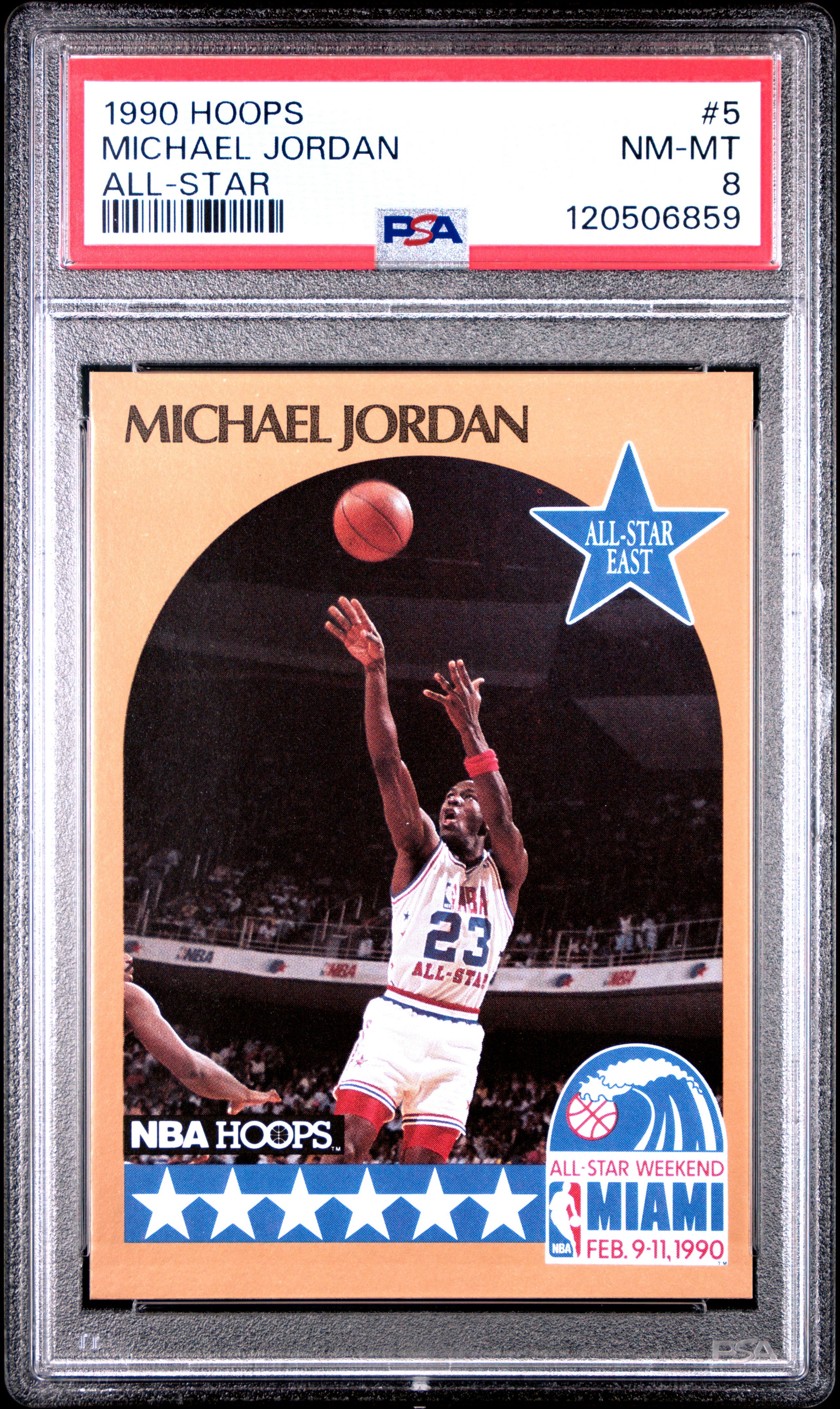 1990 Hoops All-Star Michael Jordan 8 PSA #5