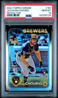 2024 Topps Chrome Refractor Jackson Chourio 10 PSA #161