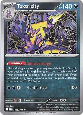 Toxtricity 068 - ME02 Phantasmal Flames Holofoil