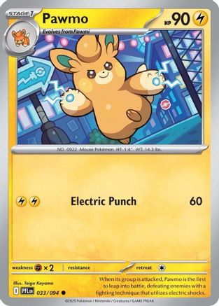Pawmo 033 - ME02 Phantasmal Flames Reverse Holofoil