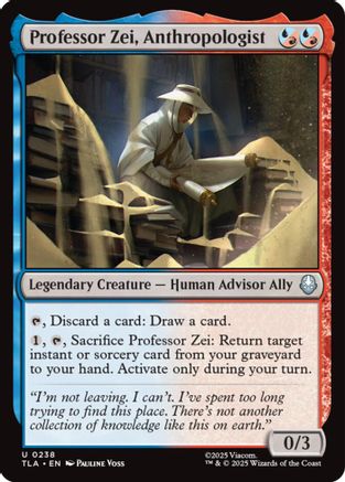 Professor Zei, Anthropologist (TLA-238) - Avatar: The Last Airbender