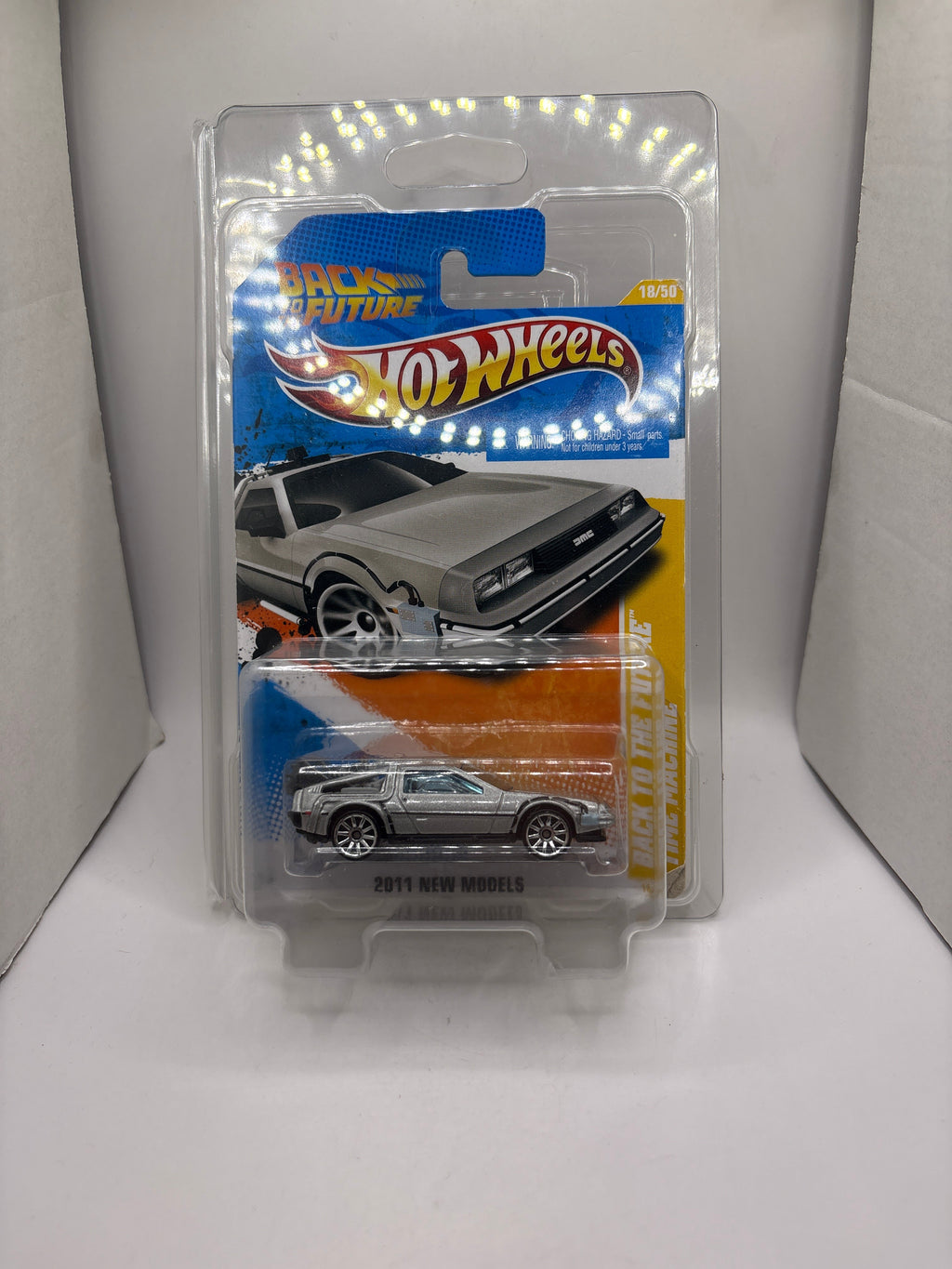 Hot Wheels Back To The Future Time Machine Diecast silver