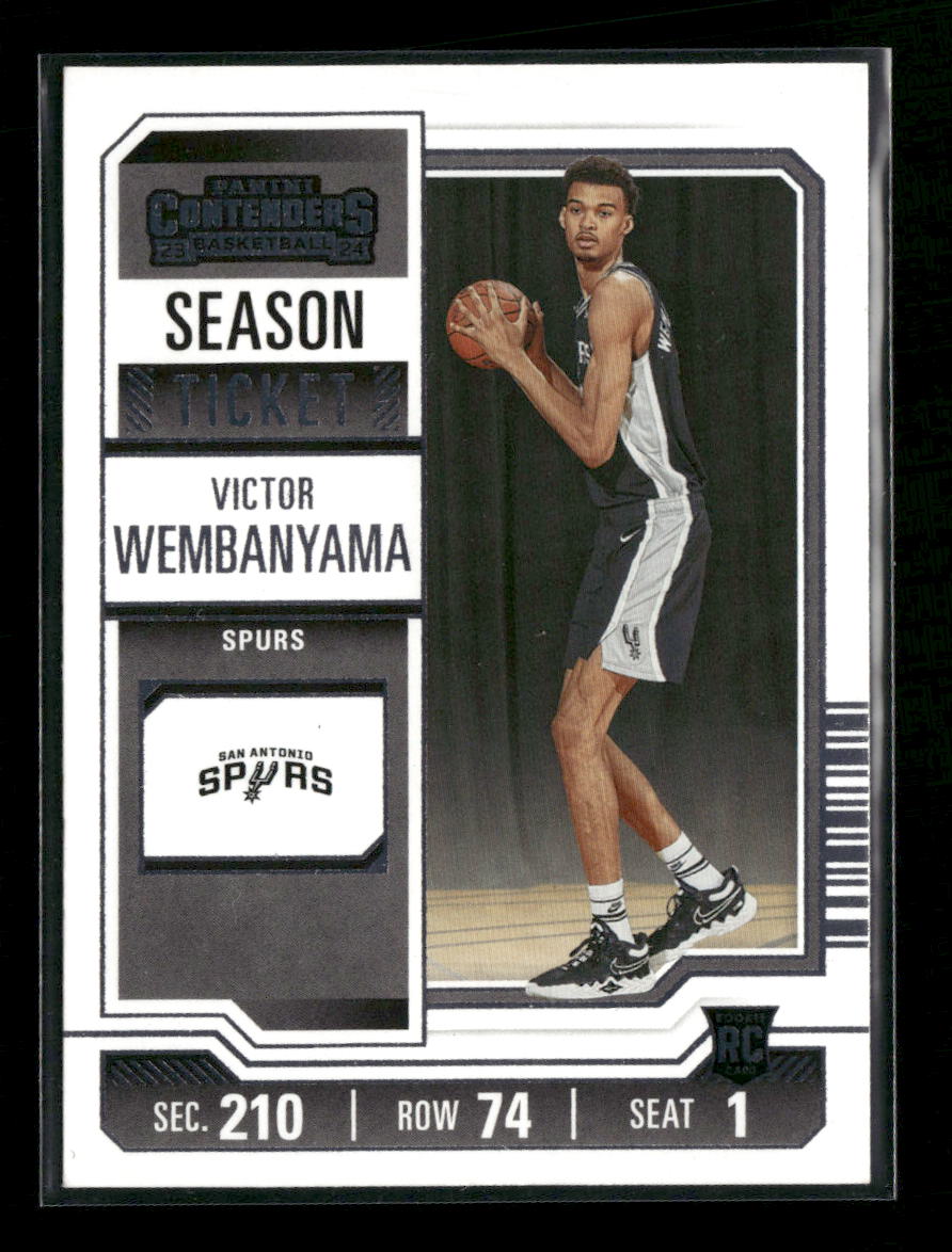 2023-24 Panini Contenders Season Ticket Retail Victor Wembanyama Rookie #11