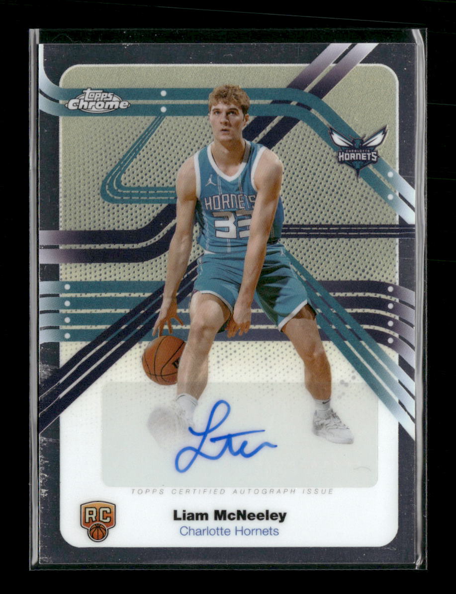 2025-26 Topps Chrome Next Stop Signatures Liam McNeeley Auto #NS-LMC