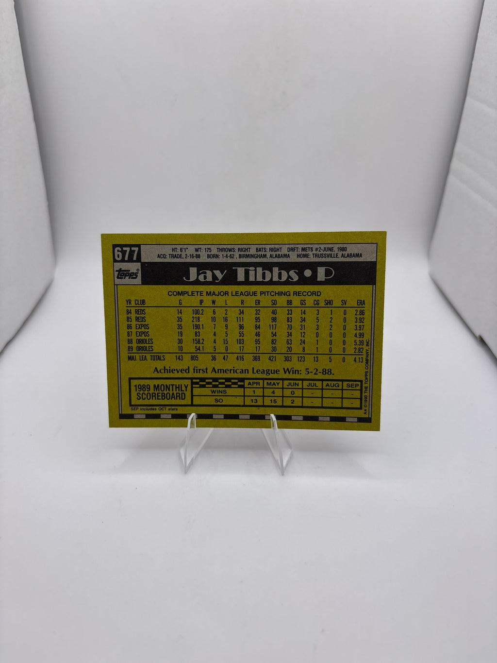 Topps Jay Tibbs