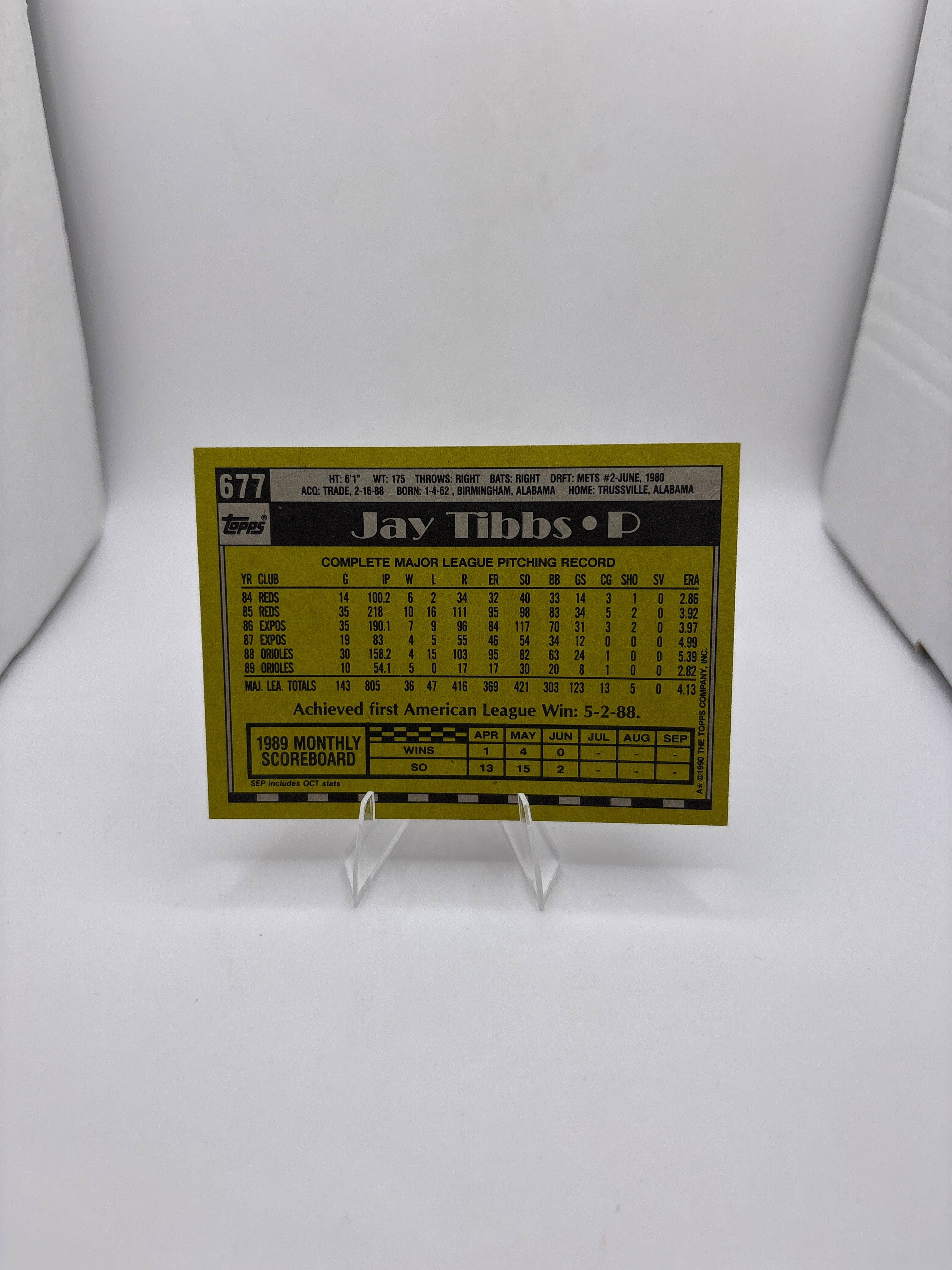 Topps Jay Tibbs