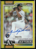 2026 Topps Chrome Rookie AU Yellow Refractors Jack Perkins #/275 Auto #RA-JPE