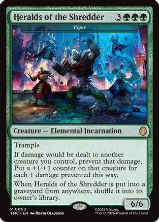 Heralds of the Shredder - Vigor (TMC-053) - Commander: Teenage Mutant Ninja Turtles Foil