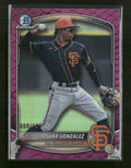 2025 Bowman Draft Chrome Fuchsia Reptilian Refractor Josuar Gonzalez #BDC-182