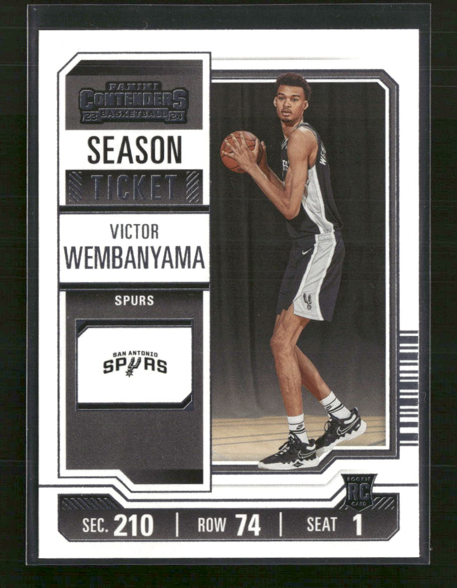 2023-24 Panini Contenders Season Ticket Retail Victor Wembanyama Rookie #11