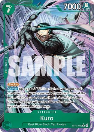 Kuro (Alternate Art) (OP15-025) - Adventure on Kami's Island Foil
