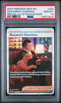 2023 Pokemon Mew En-151 Special Illust. Rare Giovanni'S Charisma 10 PSA #204