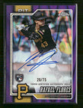 2026 Topps Chrome Rookie AU Purple Raywave Refractors Rafael Flores /75 #RA-RF