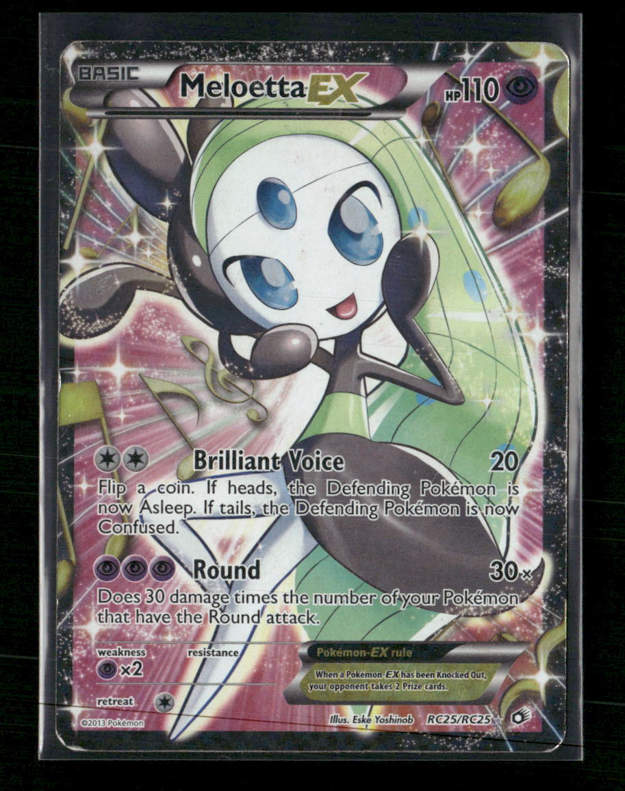 LT Radiant Collection Meloetta EX (Full Art) #RC25/RC25 Damaged