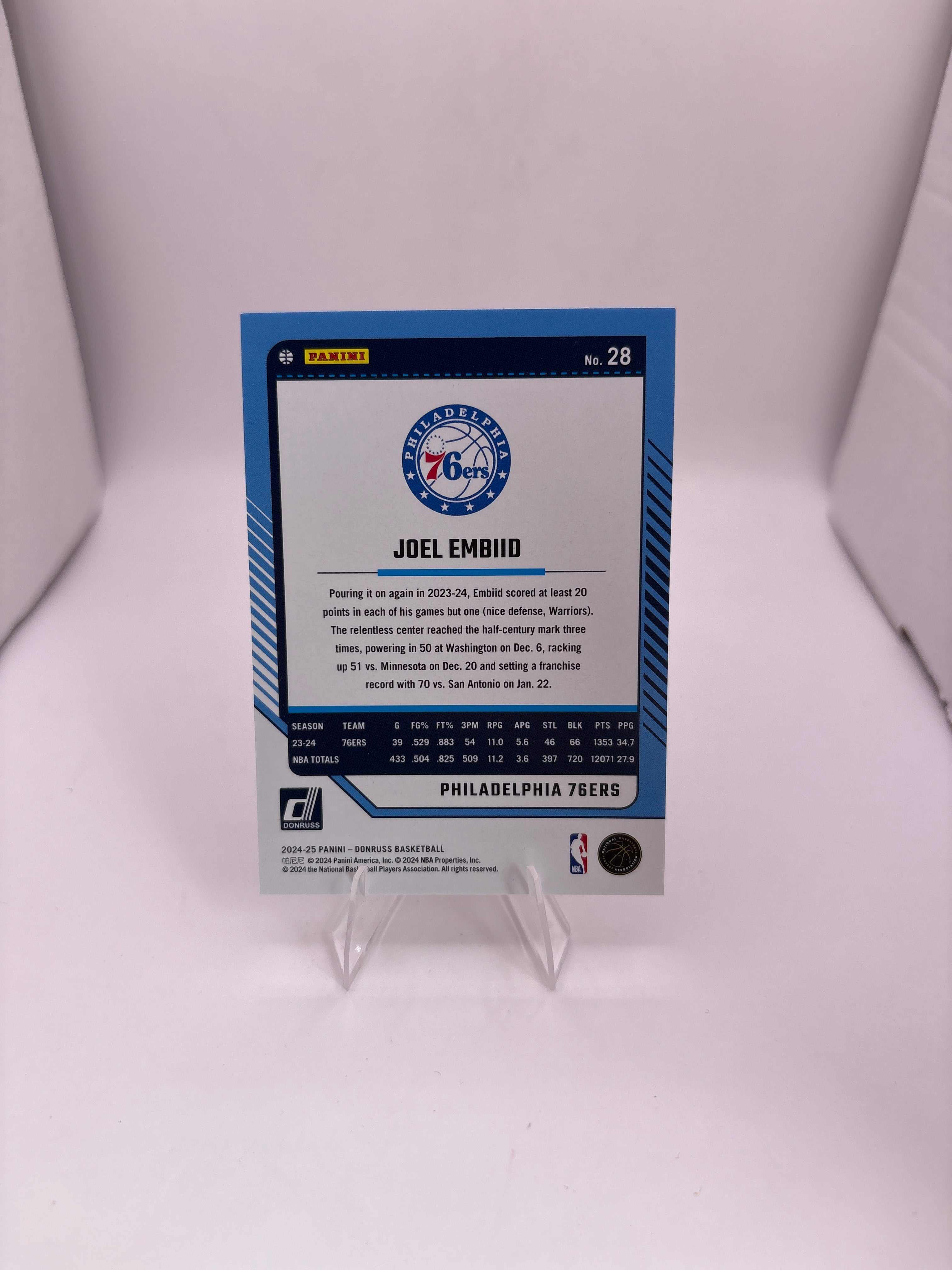 Donruss Joel Embiid