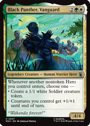 Black Panther, Vanguard (MSH-207) - Marvel Super Heroes