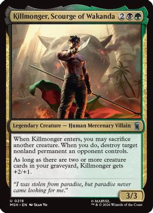 Killmonger, Scourge of Wakanda (MSH-218) - Marvel Super Heroes