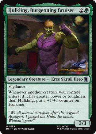 Hulkling, Burgeoning Bruiser (MSH-173) - Marvel Super Heroes