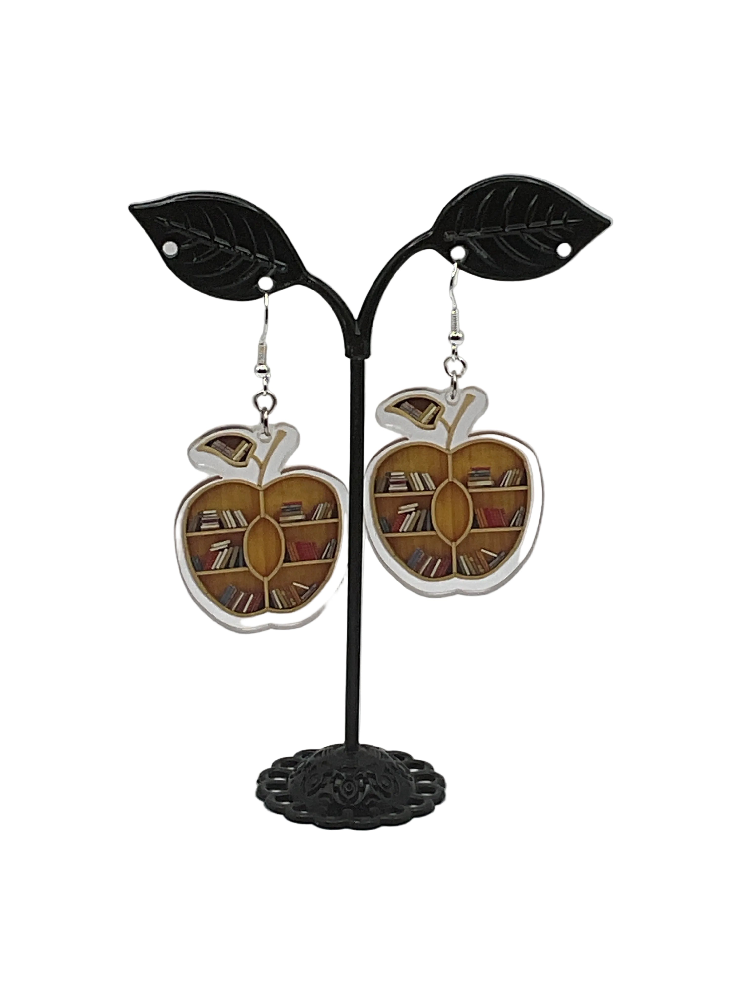 Bookshelf Earrings